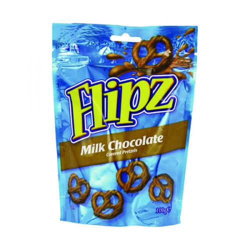 Flipz Milk Chocolate Pretzels 100 g