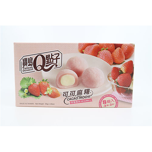 Q Brand Mochi Cocoa Strawberry 80 g