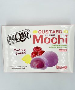 Q Brand Mochi Custard Raspberry Fruit 168 g