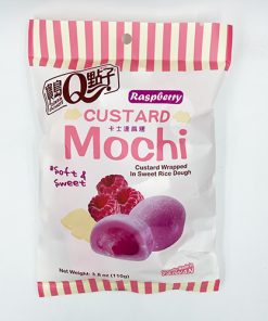 Q Brand Mochi Custard Raspberry Fruit 110 g