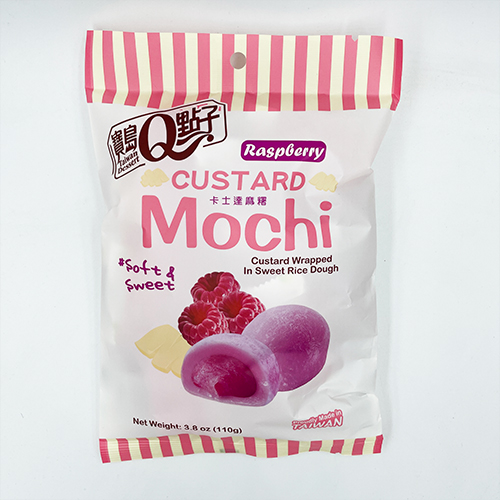 Q Brand Mochi Custard Raspberry Fruit 110 g