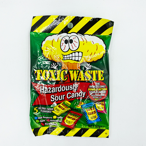 Toxic Waste Hazardously Hard Candy 57 g